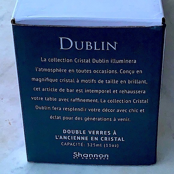 GODINGER DUBLIN COLLECTION DOUBLE OLD FASHIONED RED CRYSTAL GLASSES SET OF 4 NEW - Picture 9 of 9